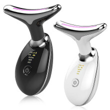 Neck Facial Lifting Device Ems Microcurrent Led Photon Therapy Vibration Face Massager Anti Wrinkles Tightening Skin Care Tools (best)