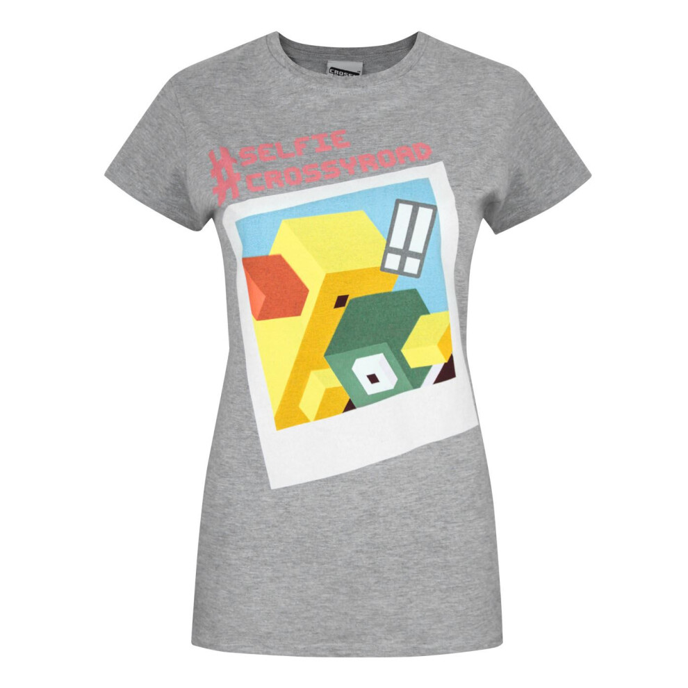 Crossy Road Women's Grey (Xx-Large) Short Sleeved T-Shirt ( )