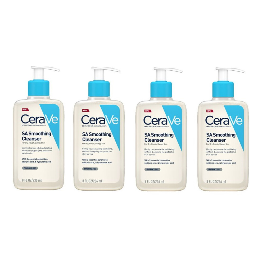 CeraVe SA Smoothing Cleanser 236ml x 4