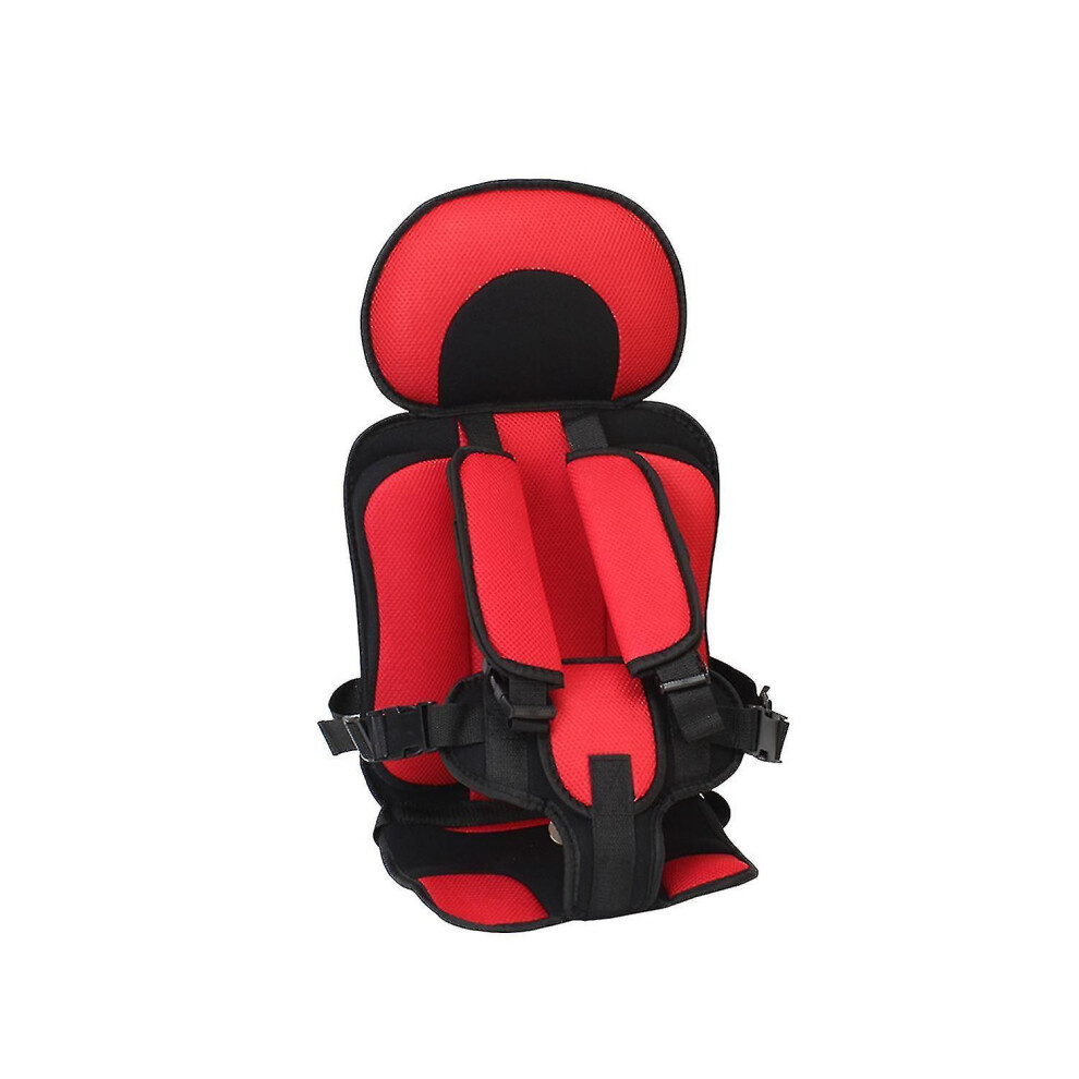 (Red - S) Auto Child Safety Seat Simple Car Portable Seat Belt, 0  12 Years Old Kids Car Seatbelt Protector Fo