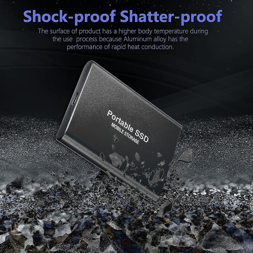 4tb Ssd Usb-c Usb 3.1 External Solid State Drive Ssd Reliable Storage For Gaming, Students, Professionals (4tb, Black) 1