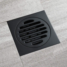 Floor Drain Black Shower Drain Black Drain Bathroom Drain Square Drain Square Tile Drain Removable Strainer Tile