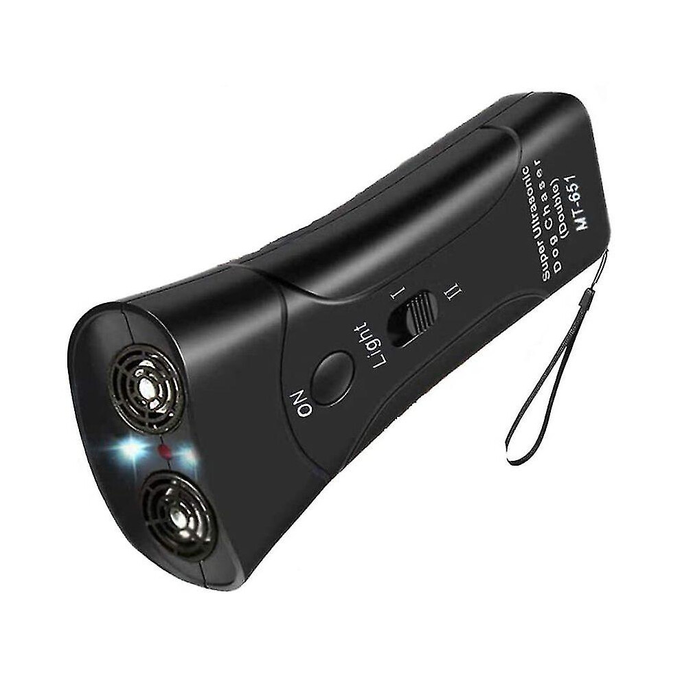 Anti Barking Device, 2020 New Dual Ultrasonic Dog Hunter Stop Barking Deterrent Devices, 3 In 1 Dog Repeller/training Tool/led Flashlight For Indoor A
