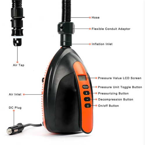 SUP Paddleboard 12V Auto-Air Electric Pump 1