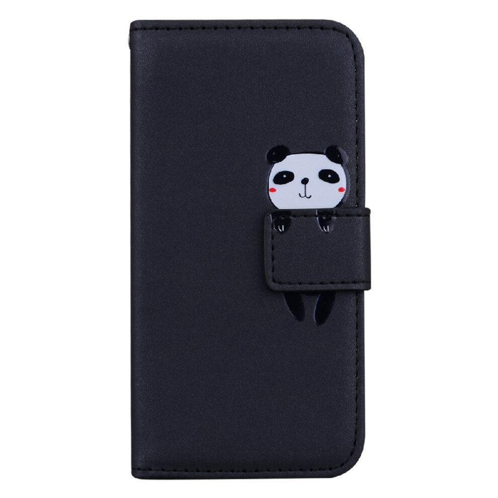 (Black) Flip Case For Xiaomi Redmi 12C Leather Case Wallet Flip Cover Shockproof Simple Business Black 764762667818