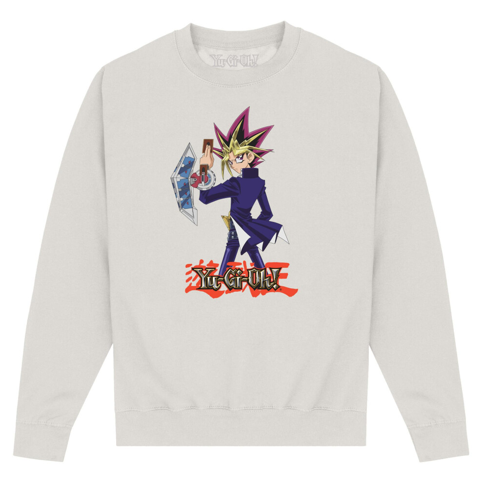 (XXL, Natural) Yu-Gi-Oh! Unisex Adult Yami Yugi Sweatshirt