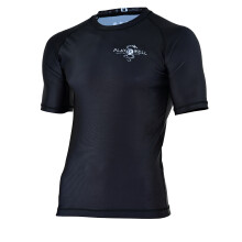 (X-Large) PLAYWELL BLACK NO GI SHORT SLEEVE RASH GUARD