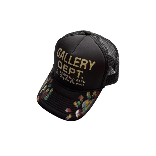 (Black A) GALLERY DEPT graffiti letter baseball cap