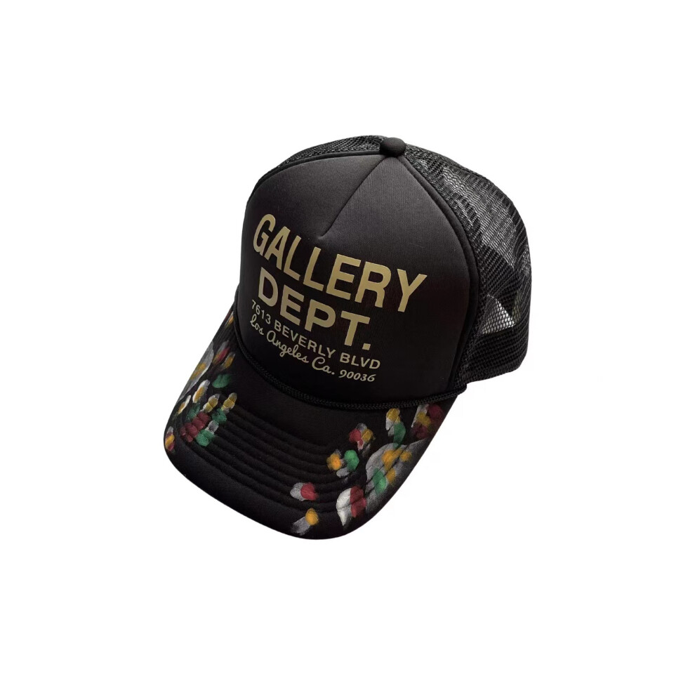 (Black A) GALLERY DEPT graffiti letter baseball cap