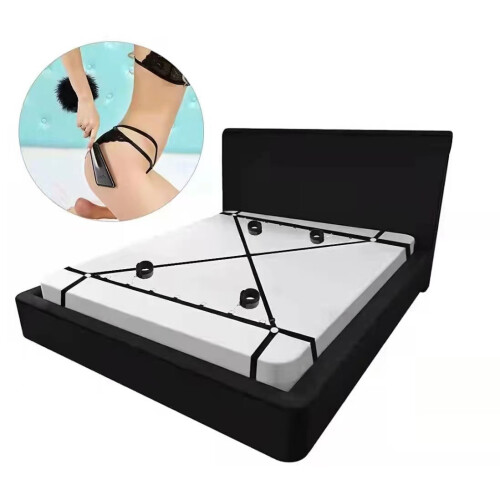 BDSM Bed Bondage Handcuffs and Legs
