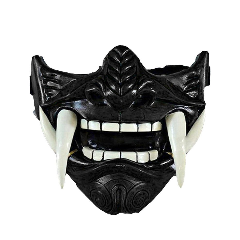 (Black) Halloween Japanese Prajna Devil Mask Hannya Noh Kabuki Demon Oni Samurai New Dz-image-OPC-PDSH7QT-NEW