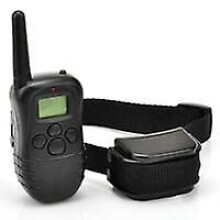 300 M Durchmesser Fern-elektroschock-halsband, Anti-bell-halsband Mit Piepton/vibration/schock, Hundehalsband Fr 1 Hund Mit Lcd-display