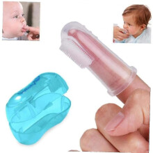 Baby Finger Toothbrush With Box Children Teeth Clean Soft Silicone Brush