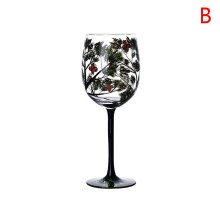 (B) Four Seasons Trees Wine Glasses Goblet Creative Printed Glass Cup For Wine Beer