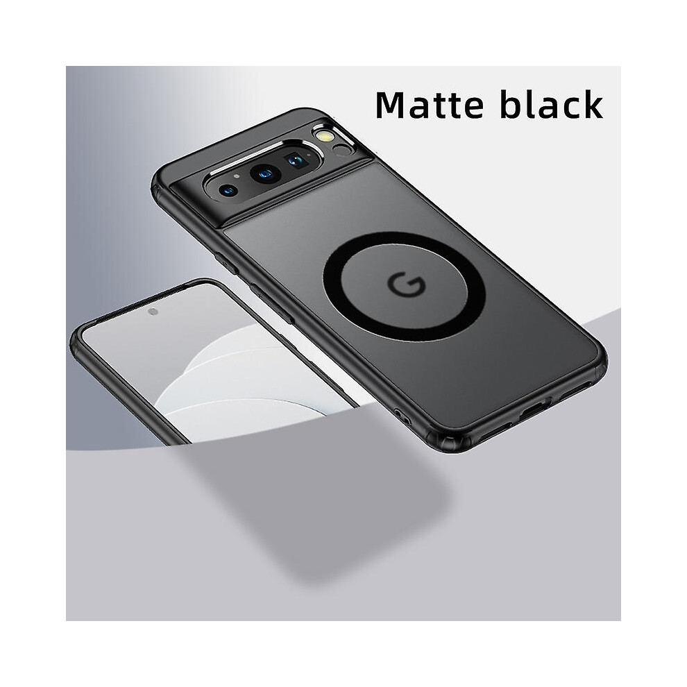 (, For Google Pixel 8) Magsafe Case For Google Pixel 8 Pro/Pixel 8, Matte Hard Back Black 6909589662293