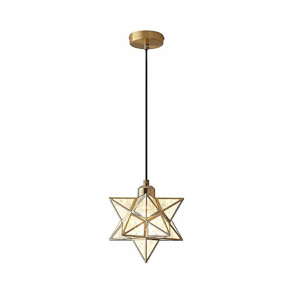 Modern Moravian Star Chandelier Hanging Clear Star (gold) Better
