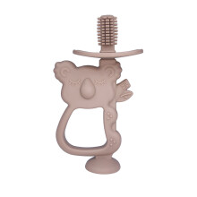 (Color 2, CHINA) 1pcs Baby Silicone Training Toothbrush BPA Free Animal Koala Safe Toddle Teether Chew Toys Teething Ring Infant Baby Accessorie