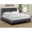 Comfy Living (Dark Grey, 5ft Kingsize) Buttoned Headboard Grey, Blue, Stone Fabric Bed Frame 1