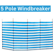 Windbreaker - 5 Pole, Garden Fence Screening Camping Beach Windbreaker