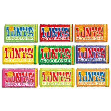 Tony's Chocolonely 180g Mix - All 5 Milk Chocolate Flavours, Pack of 5