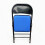 Folding Exam Table with Blue Fabric Chair Set 3