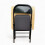 Folding Exam Table with Black Fabric Chair Set 4
