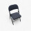 Folding Exam Table with Black Fabric Chair Set 5