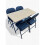 Folding Table Chairs Dining cafe canteen Site Set Large Rectangular 3