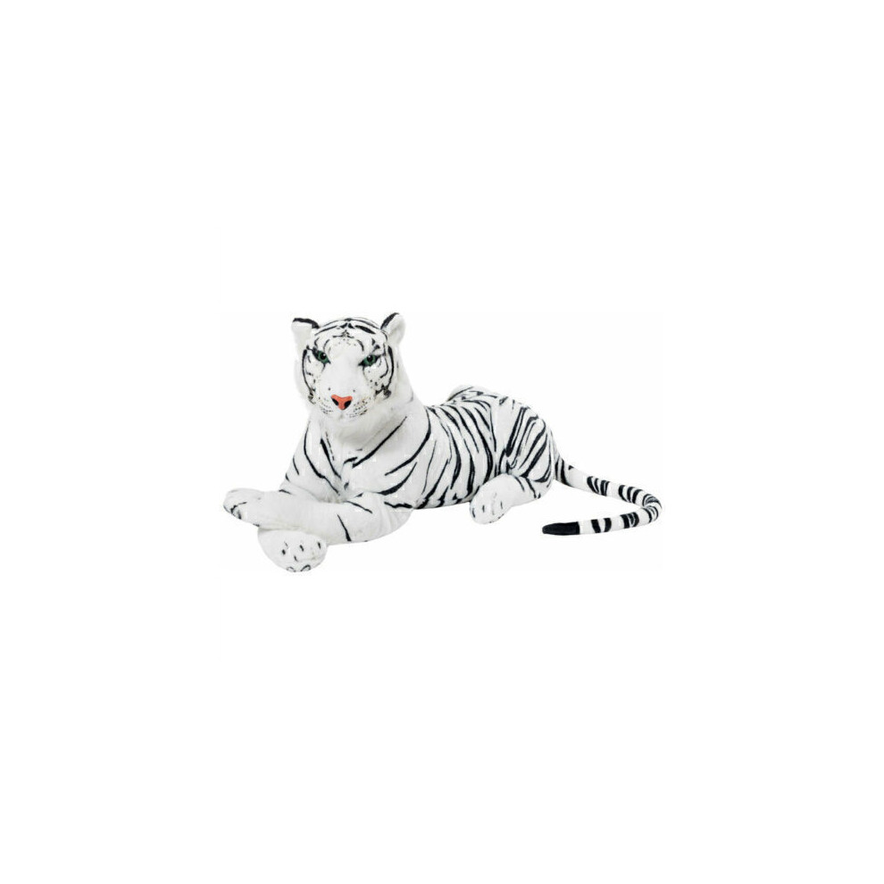Xylfly (, 60Cm) Large Giant Tiger Teddy Leopard Wild Animal Soft Plush Stuffed Toy Kids Gifts White