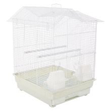 KCT Santiago Plus Exotic Portable Bird Cage Small - White