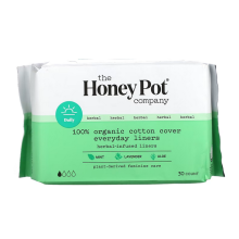 The Honey Pot Company, Organic Herbal-Infused Pantiliners, 30 Count