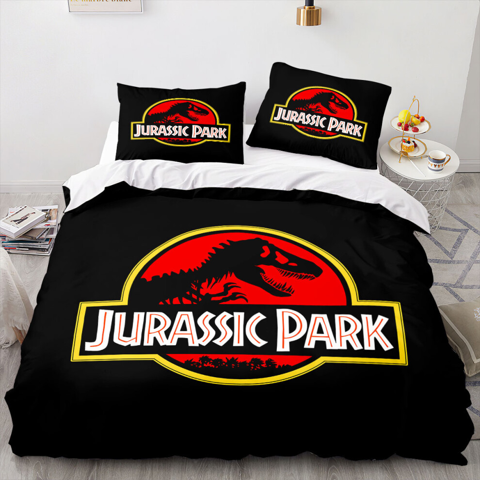 (Style 06, Single(135X200CM/2PCS)) Dinosaur Cartoon Bedding Single Double Duvet Cover