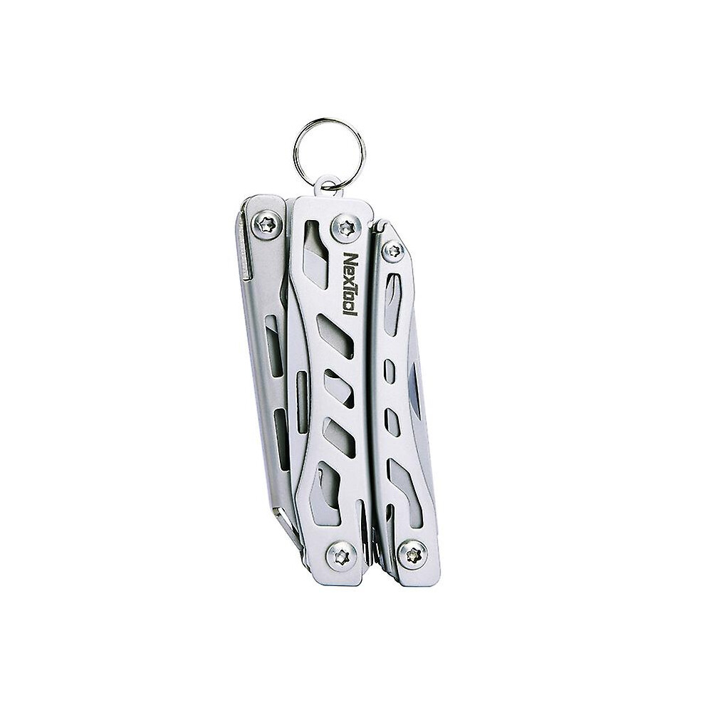(Sliver) Nextool Mini Flagship 10 In 1 Multi Functional Tool Folding Edc Hand Tool Screwdriver Pliers Bottle Opener For Outdoor