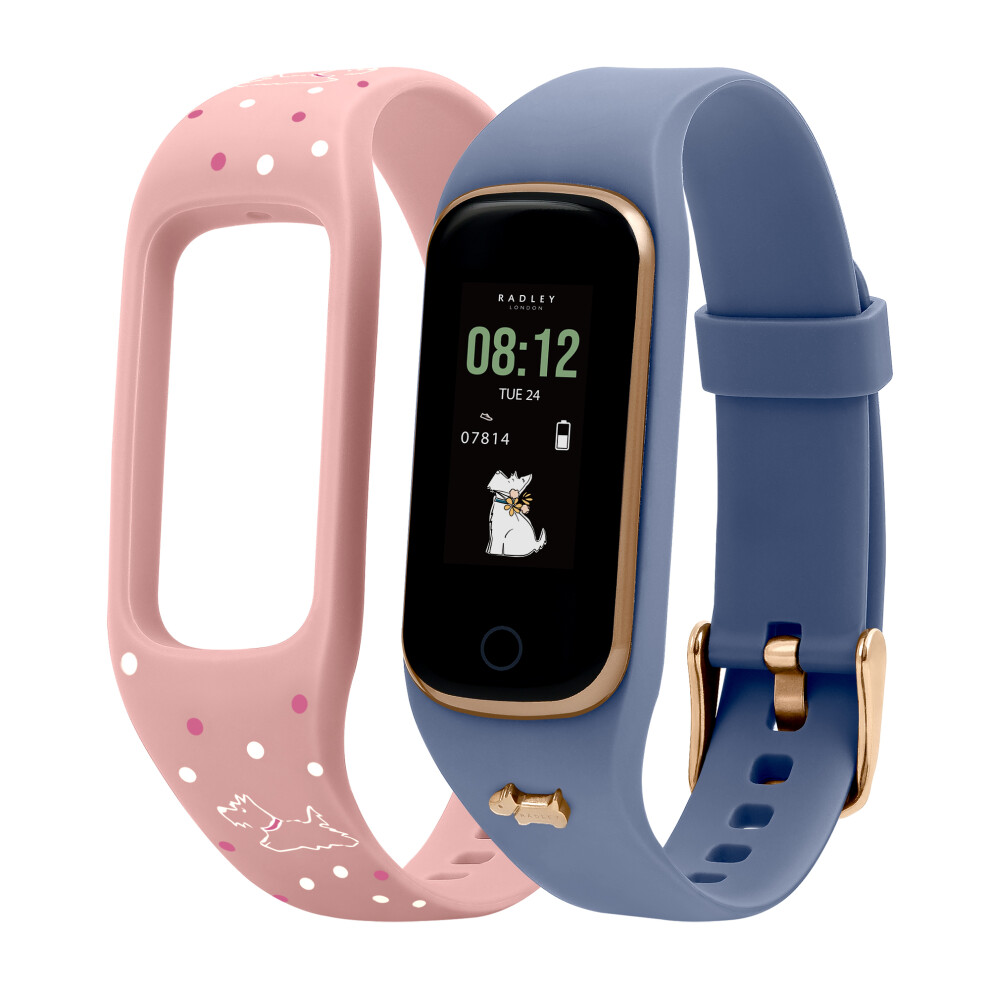 Radley Ladies Series 8 Blue and Pink Silicone Strap Smart Watch Set