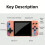 (Pink) 800-in-1 Retro Nostalgic Handheld Game Console 3