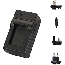 Battery Charger For Sony DCR-SR35 DCR-SR35E DCR-SR36 DCR-SR36E Camcorder - UK, USA, EU and Car Travel Adapter Included
