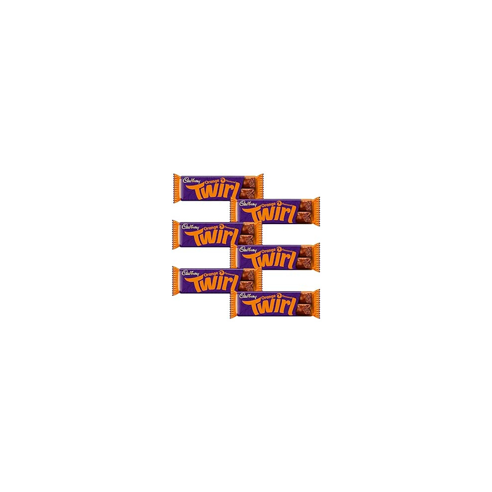 Cadbury Twirl Orange Chocolate Bar 43g (Pack Of 24) Delicious Tasty