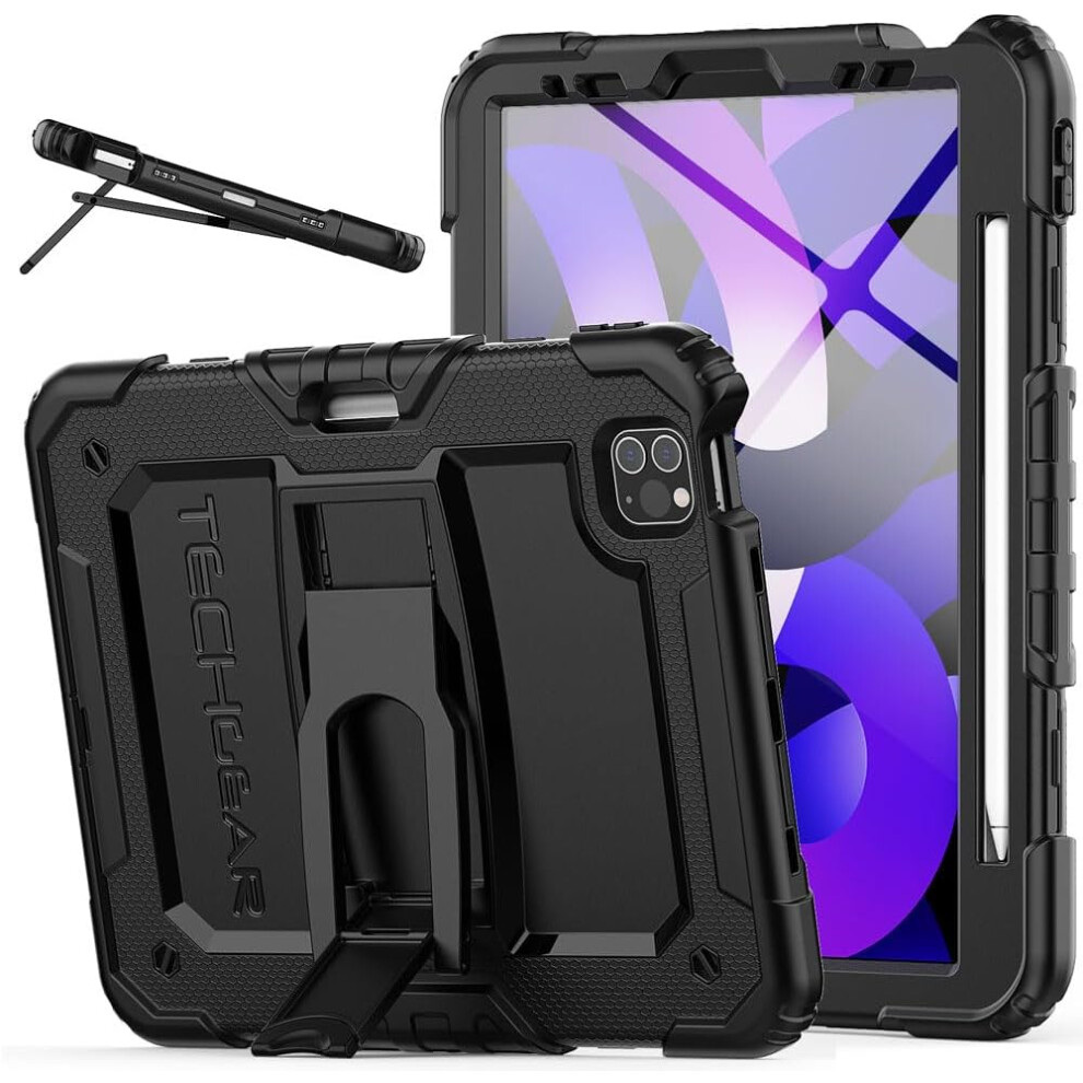 [ArmourSHIELD] Full Body Tough Rugged Case with Folding Stand & Protector For Apple iPad Air 10.9" 4th/5th Gen (2022/20) & iPad Pro 11" 4th/3rd Gen