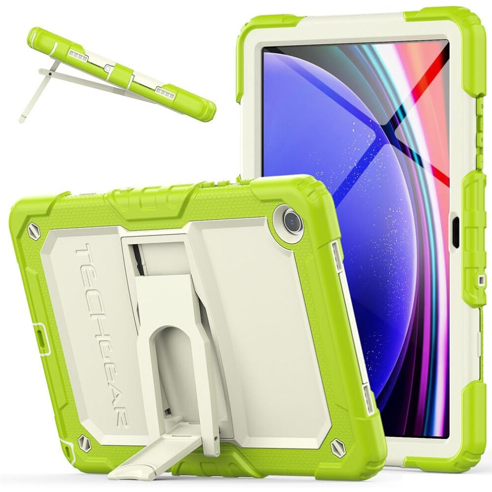 [ArmourSHIELD Case] Full Body Tough Rugged Case with Folding Stand & Screen Protector For Samsung Galaxy Tab A9 Plus 11" 2023 (SM-X210 / SM-X215)