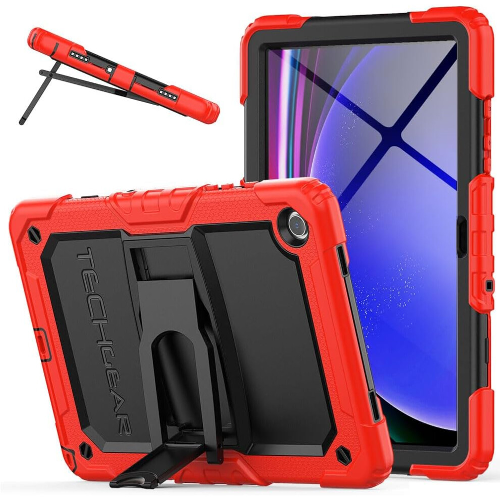 [ArmourSHIELD Case] Full Body Tough Rugged Case with Folding Stand & Screen Protector For Samsung Galaxy Tab A9 Plus 11" 2023 (SM-X210 / SM-X215)