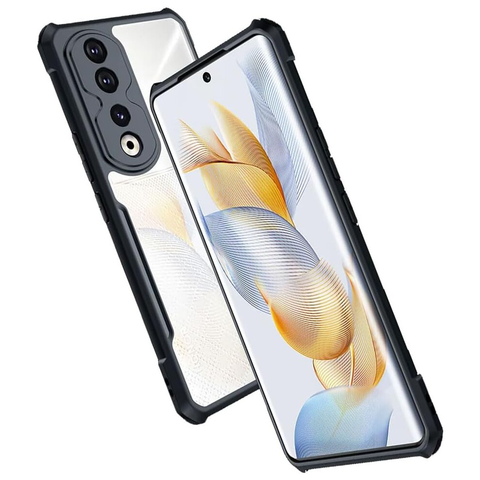 Techgear [Fusion Armour Case] Premium Hybrid Tough Heavy Duty, Clear Back, Bumper Case For Honor 90 5G