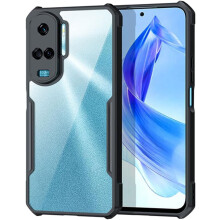 [Fusion Armour Case] Premium Hybrid Tough Heavy Duty, Clear Back, Bumper Case for Honor 90 Lite 5G