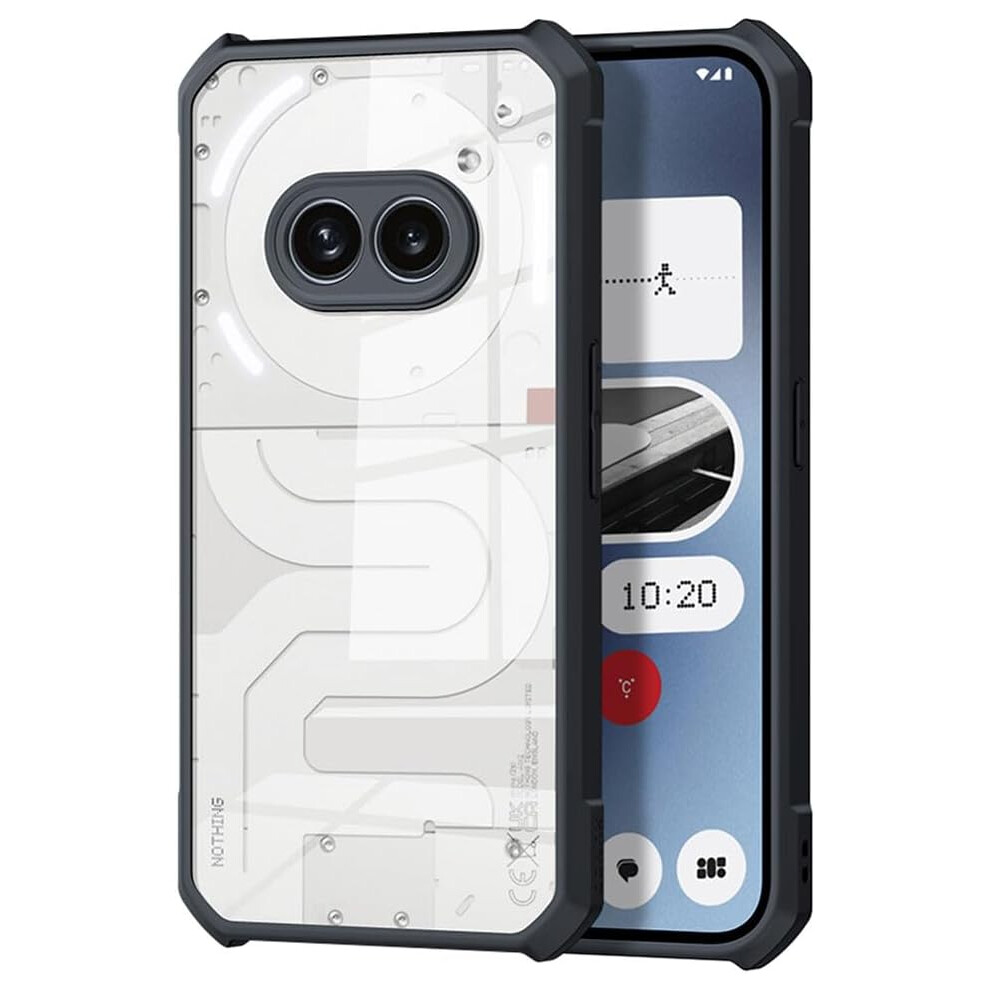 Techgear [Fusion Armour Case] Premium Hybrid Tough Heavy Duty, Clear Back, Bumper Case For Nothing Phone 2A