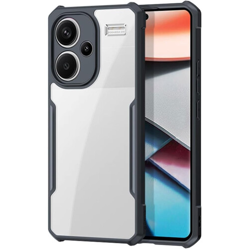[Fusion Armour Case] Premium Hybrid Tough Heavy Duty, Clear Back, Bumper Case for Xiaomi Redmi Note 13 Pro Plus 5G