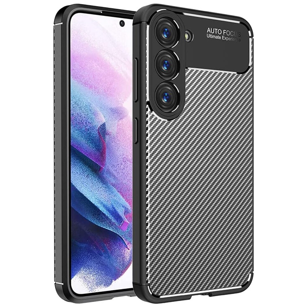 Techgear Carbonflex Case For Samsung Galaxy S24 Plus - Ultra-Slim, Flexible Tpu With Carbon Fiber Detailing, Shockproof & Wireless Charging Compatible