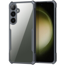 [Fusion Armour] Premium Hybrid Tough Rugged Protective Bumper Case Heavy Duty Protection with Clear Back For Samsung Galaxy S24 Plus