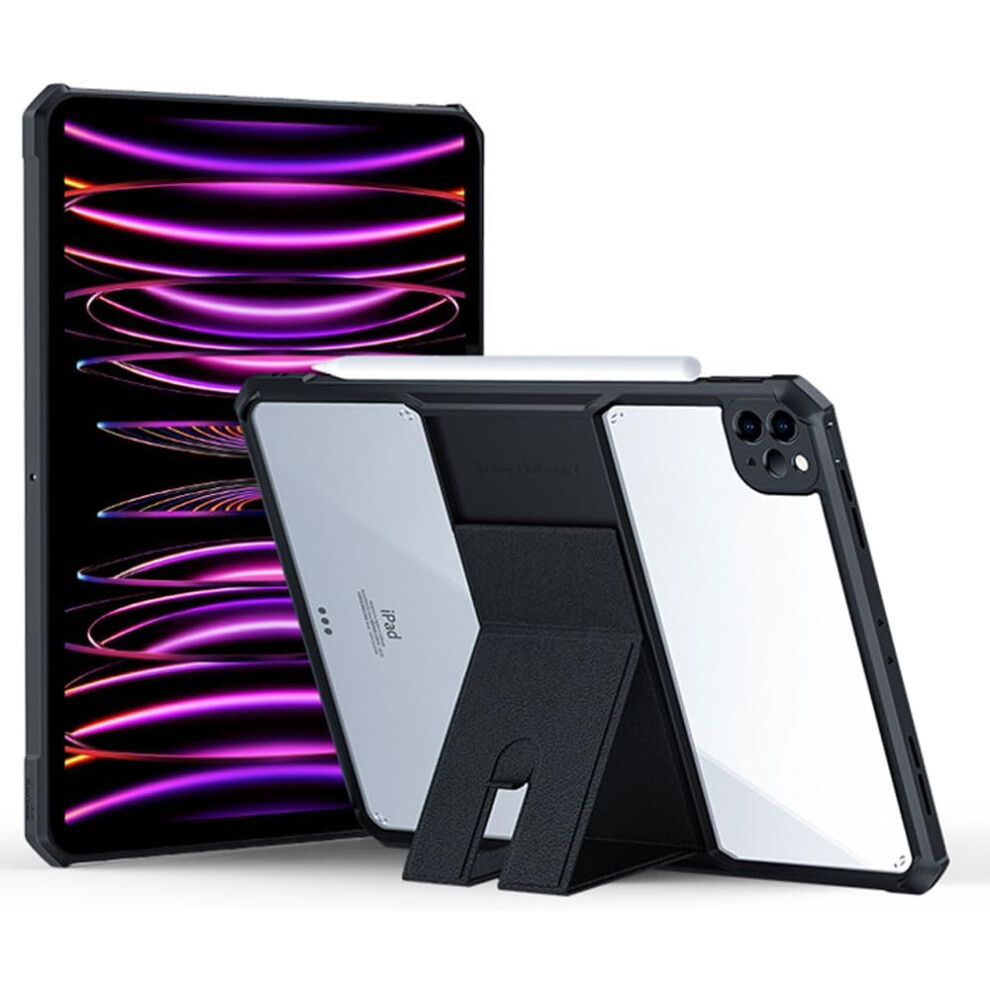 Techgear [Fusion Armour] Premium Slim Hybrid Tough Rugged Protective Bumper Case With Stand For Apple Ipad Pro 11 2022/2021 (Ipad Pro 11" 3Rd / 4Th Generation)