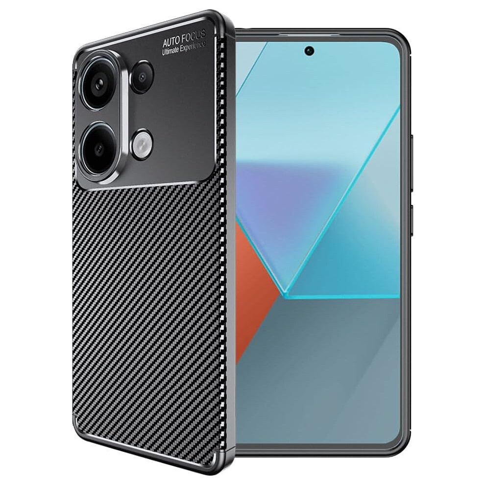 Techgear [Carbonflex Case] Premium Shockproof Soft Slim Cover With Carbon Fibre Effect For Xiaomi Redmi Note 13 5G