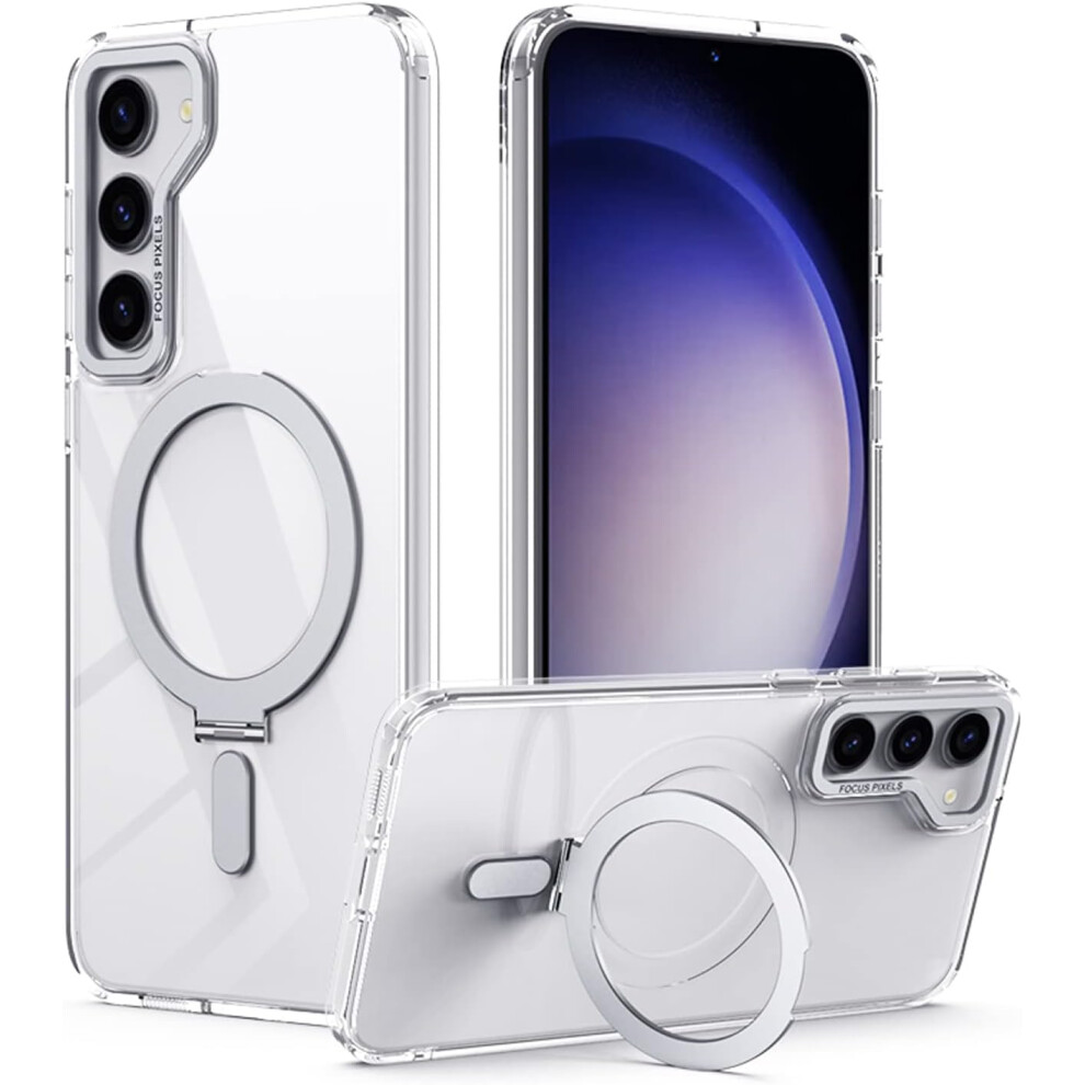 Techgear [Fusion Armour Ring] Premium Tough Protective Magnetic Ring Kickstand Case, Magsafe Case For Samsung Galaxy S24 Plus