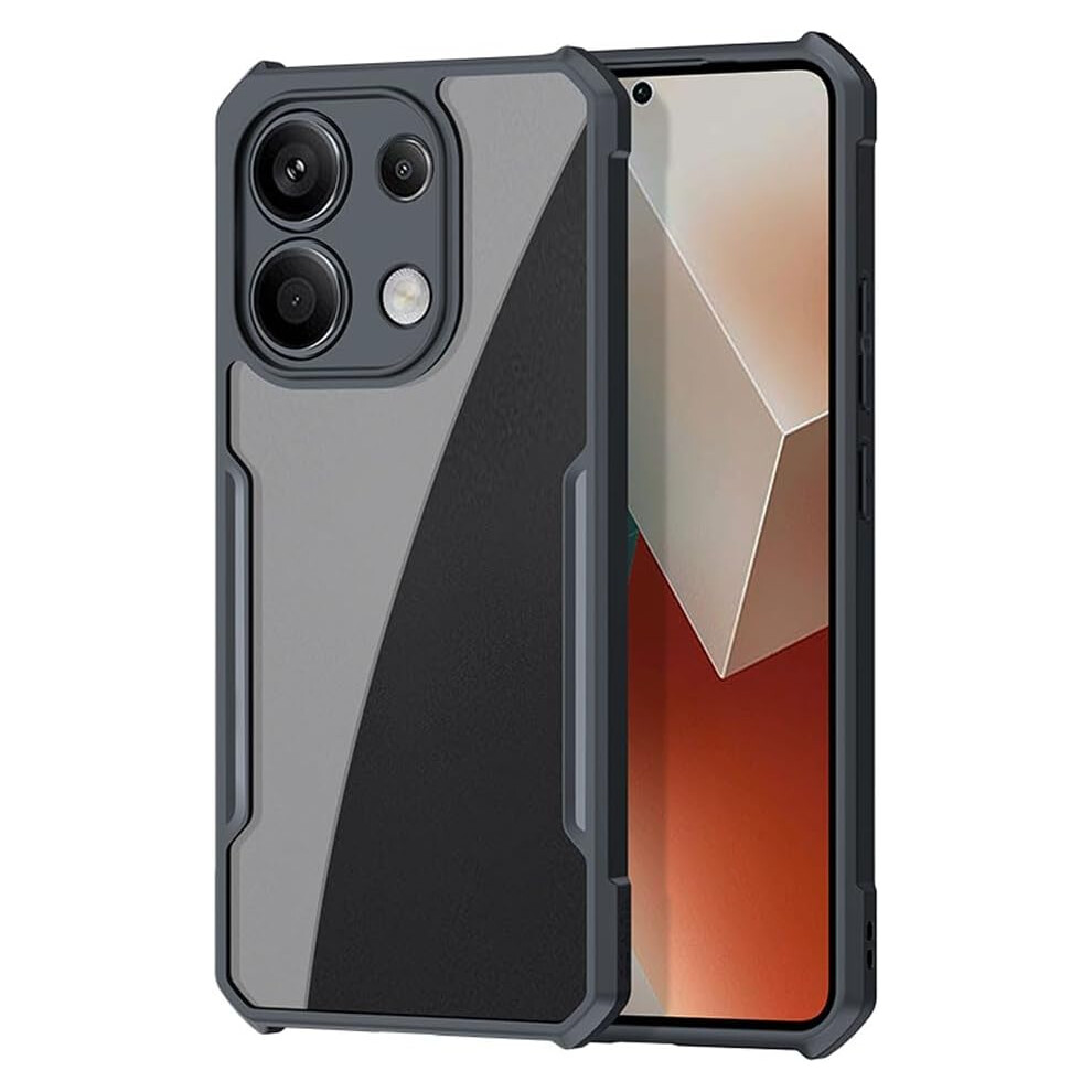 Techgear [Fusion Armour Case] Premium Hybrid Tough Heavy Duty, Clear Back, Bumper Case For Xiaomi Redmi Note 13 5G